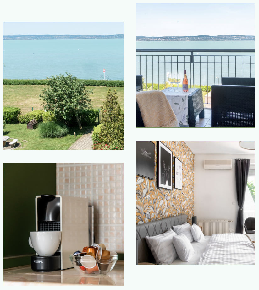 Balaton Lakeside Residence - Közvetlen vízparti apartman, csodálatos kilátással az Aranyparton!